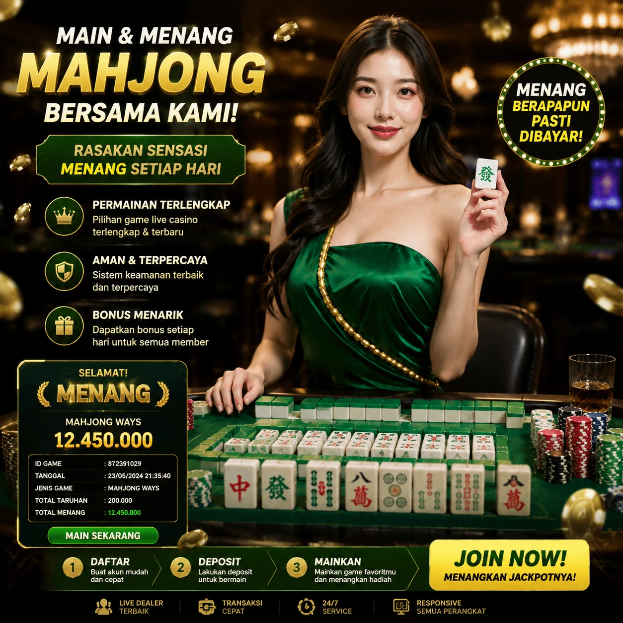 Yang berubah di pupuslot: bookmark, e-wallet, turnover